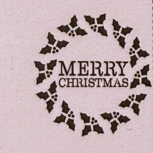 Merry Christmas 🎁🎄 Holiday Stencil 12x12 – DIY Wall Art Craft (1 Sheet)